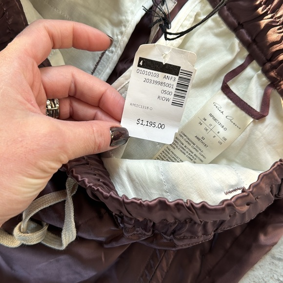 NWT Rick Owen’s track lounge pants burgundy/purple color - Picture 2 of 4